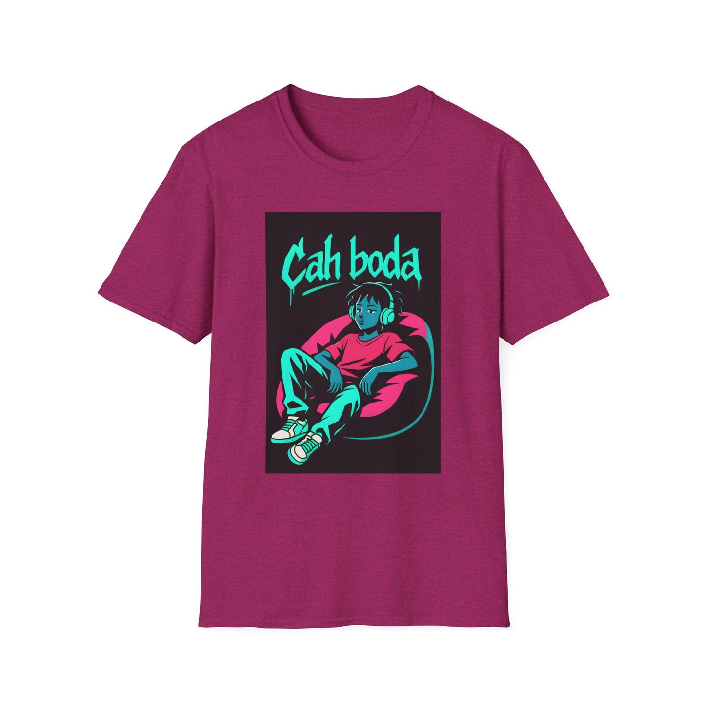 Cah Boda - Chill Vibes Graphic T-Shirt - Unisex Softstyle Tee, Cool Streetwear, Gift for Dad, Chill Out Merchandise, Summer Casual Wear