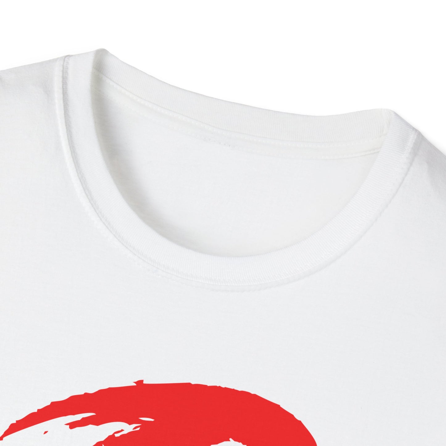 'One Stop!' Unisex Softstyle T-Shirt with Bold Red Graphic - Casual Everyday Wear