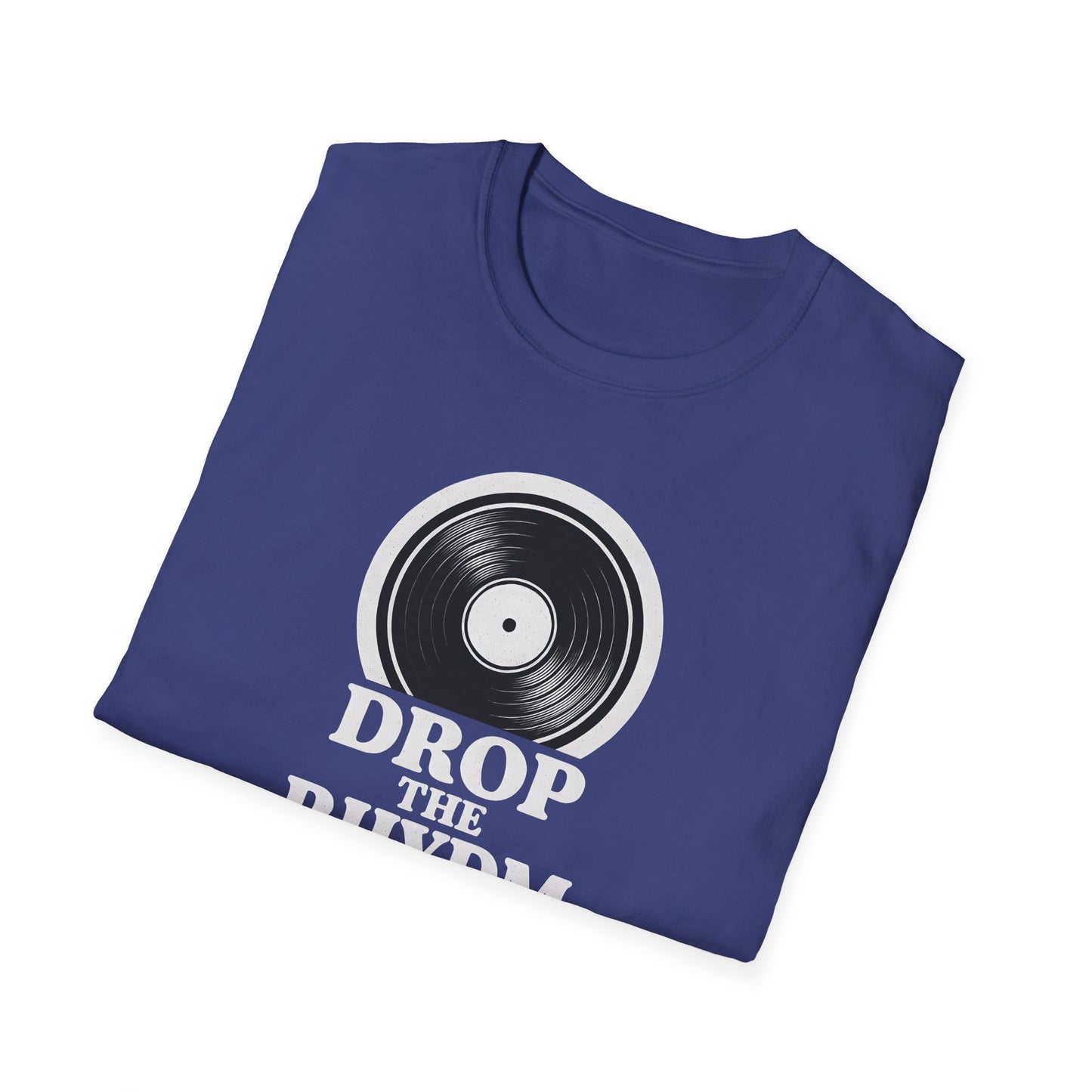 "Drop the Rhydm" Retro Music Inspired Unisex T-Shirt, Drop the Rhythm Tee, Music Lover Gift, Casual Wear, Vinyl Record Shirt