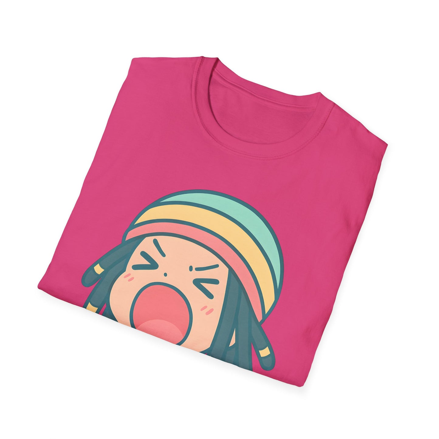 Rasta Chibi - Vibrant Expressive T-Shirt, Fun Graphic Tee, Casual Unisex Shirt, Gift for Music Lovers, Everyday Wear, Summer Style