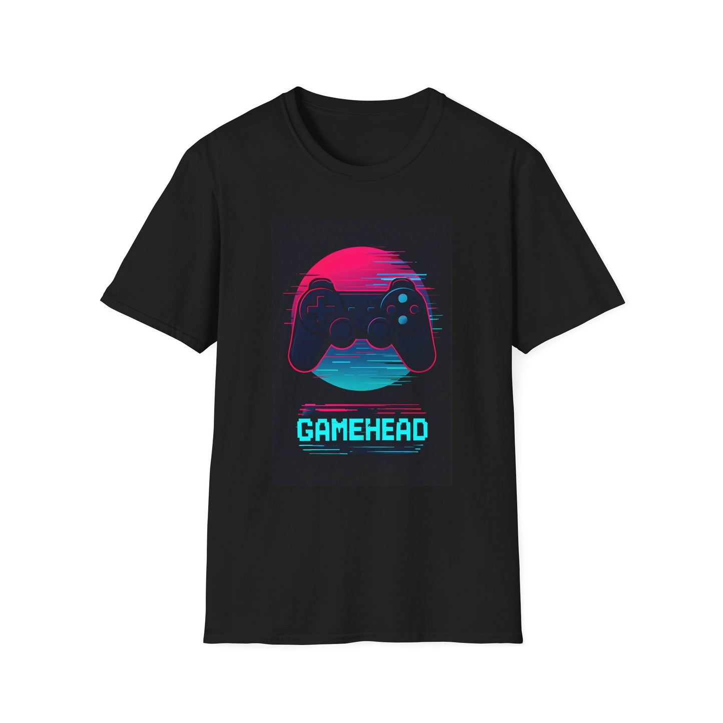 Retro Game Head -  Unisex T-Shirt, Perfect for Gaming Events, Birthdays, Casual Wear, Gifts for Gamers, Comfortable and Stylish