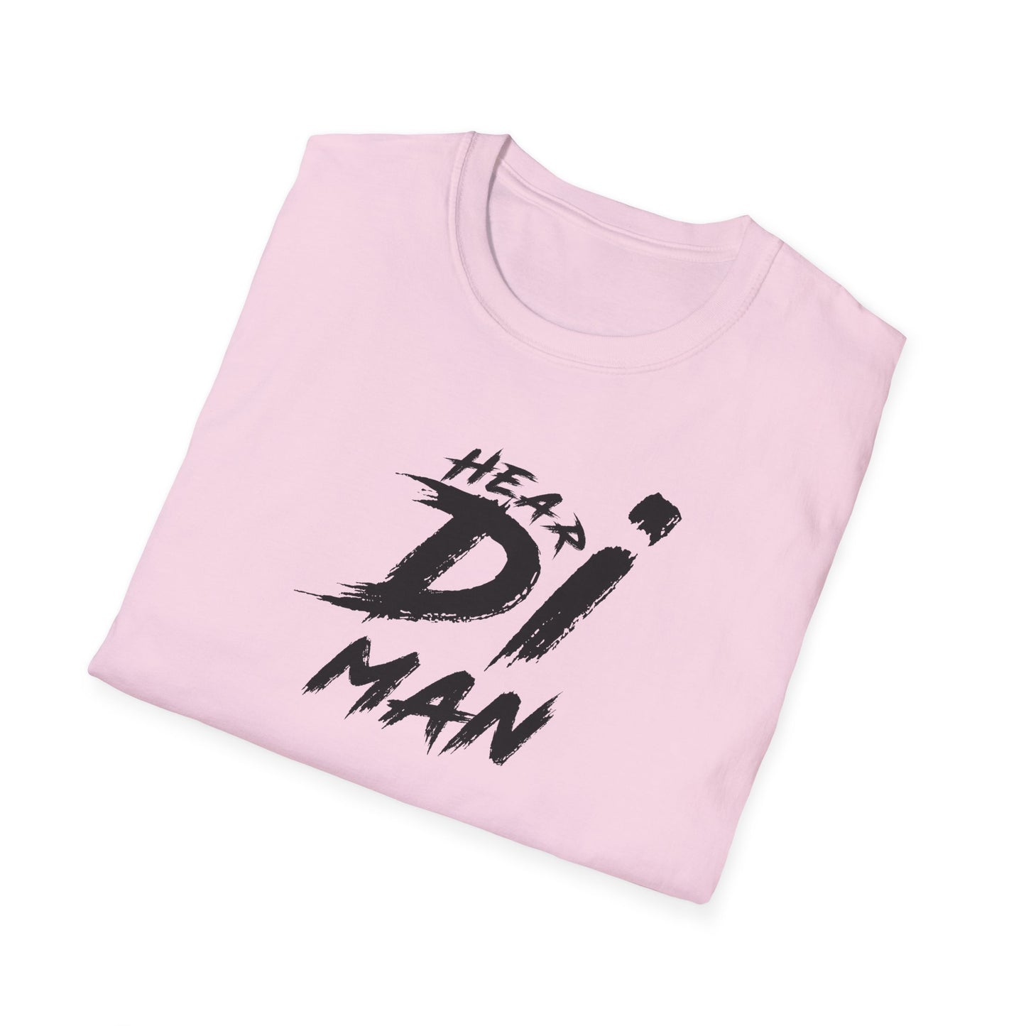 'Hear Di Man' Graphic Tee for Casual Flair - Unisex Softstyle T-Shirt - Bold