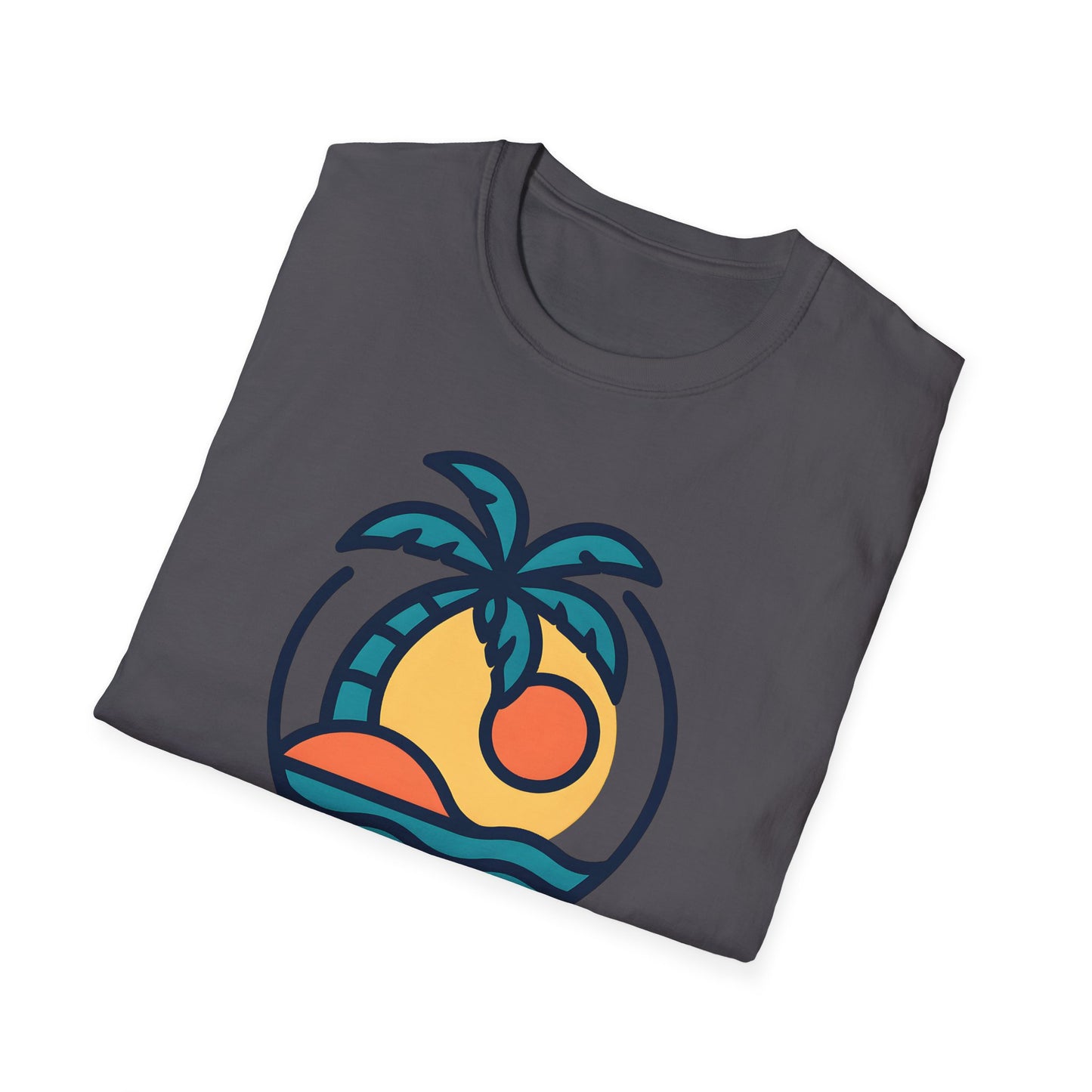 Tropical Sunset T-Shirt, Casual Wear, Summer Style, Vacation Outfit, Gift for Beach Lovers, Outdoor Activities Shirt