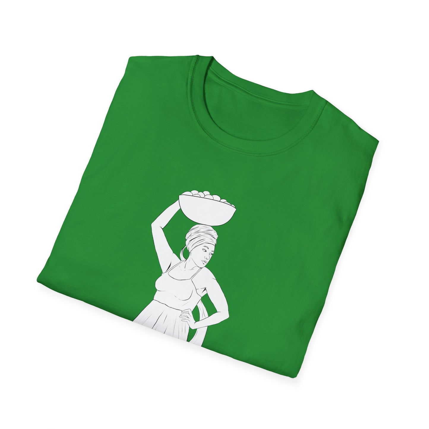 Market Woman Illustration Unisex Softstyle T-Shirt