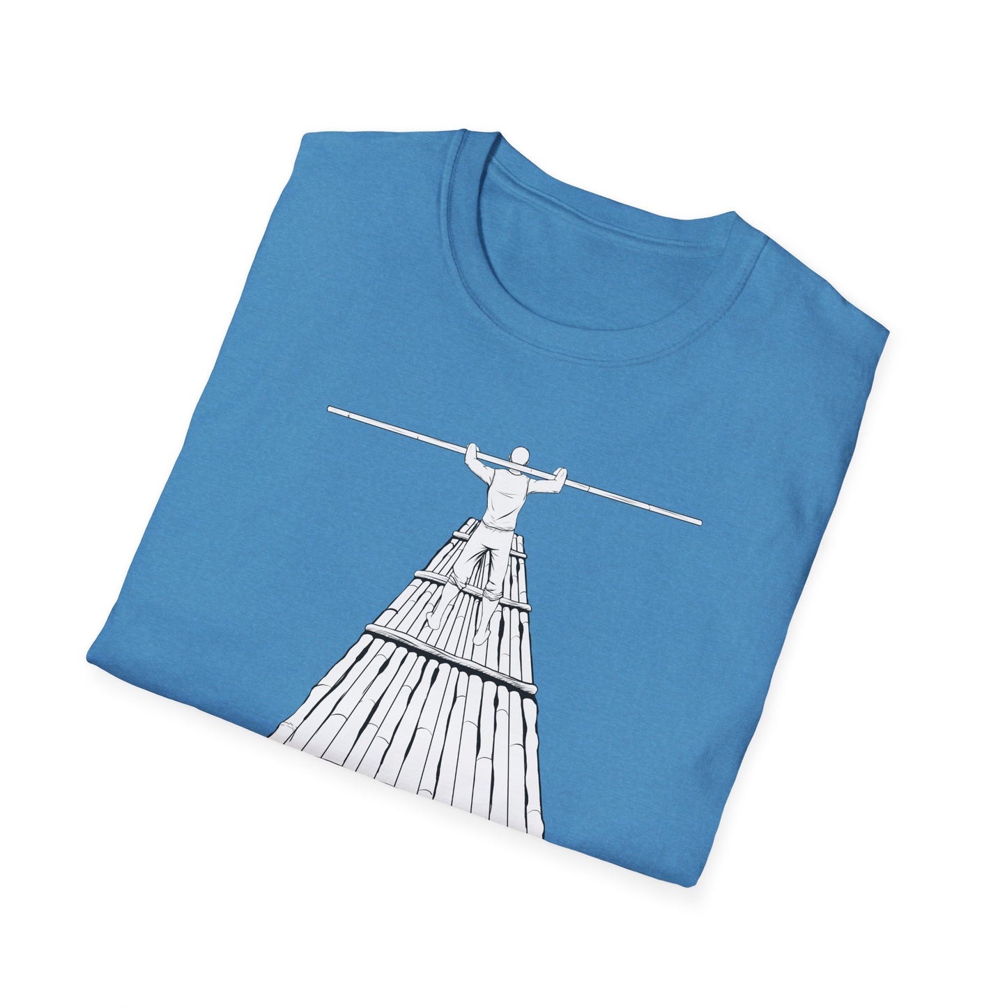 Rower Illustration Unisex Softstyle T-Shirt - Minimalist Graphic Tee for Nature Lovers