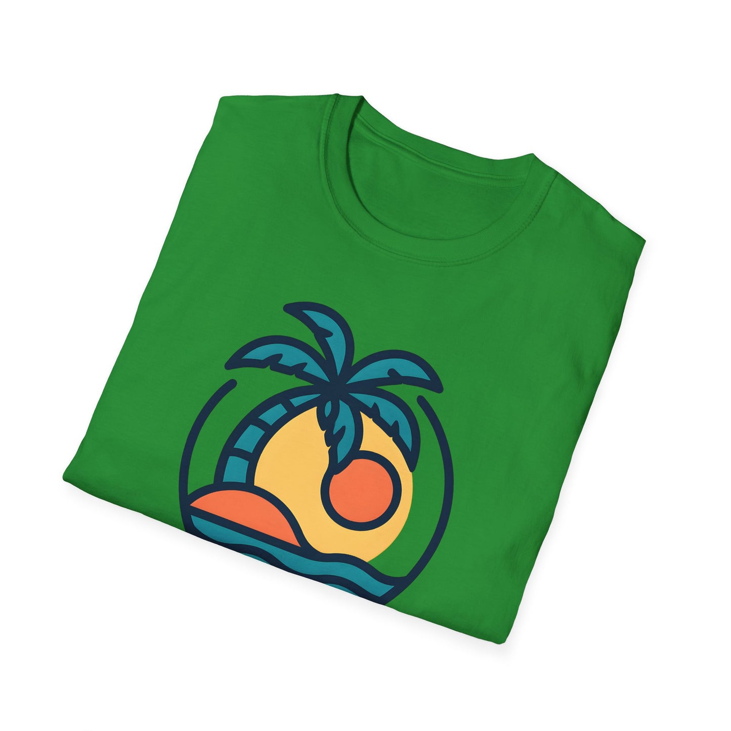 Tropical Sunset T-Shirt, Casual Wear, Summer Style, Vacation Outfit, Gift for Beach Lovers, Outdoor Activities Shirt