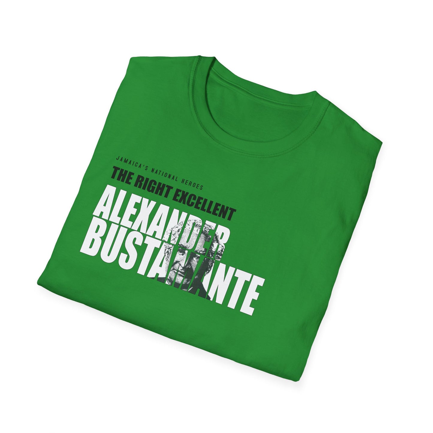 Alexander Bustamante Tribute T-Shirt - Softstyle Jamaica National Hero Series