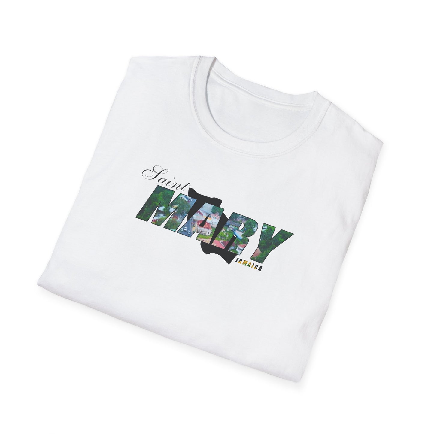 Saint Mary Unisex Softstyle T-Shirt – Comfortable Beachwear for Vacation Vibes
