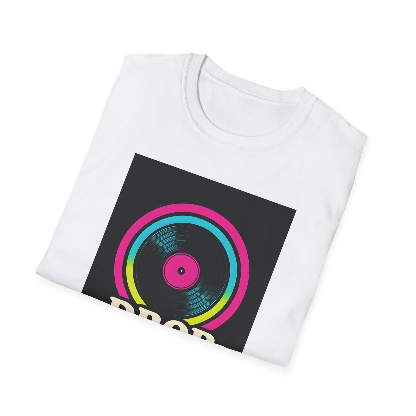 Drop The Rythm v2 - Groovy Music T-Shirt, Music Lover Gift, Retro Vinyl Tee, CD Release Party Apparel, Fun Concert Shirt, Festival Fashion