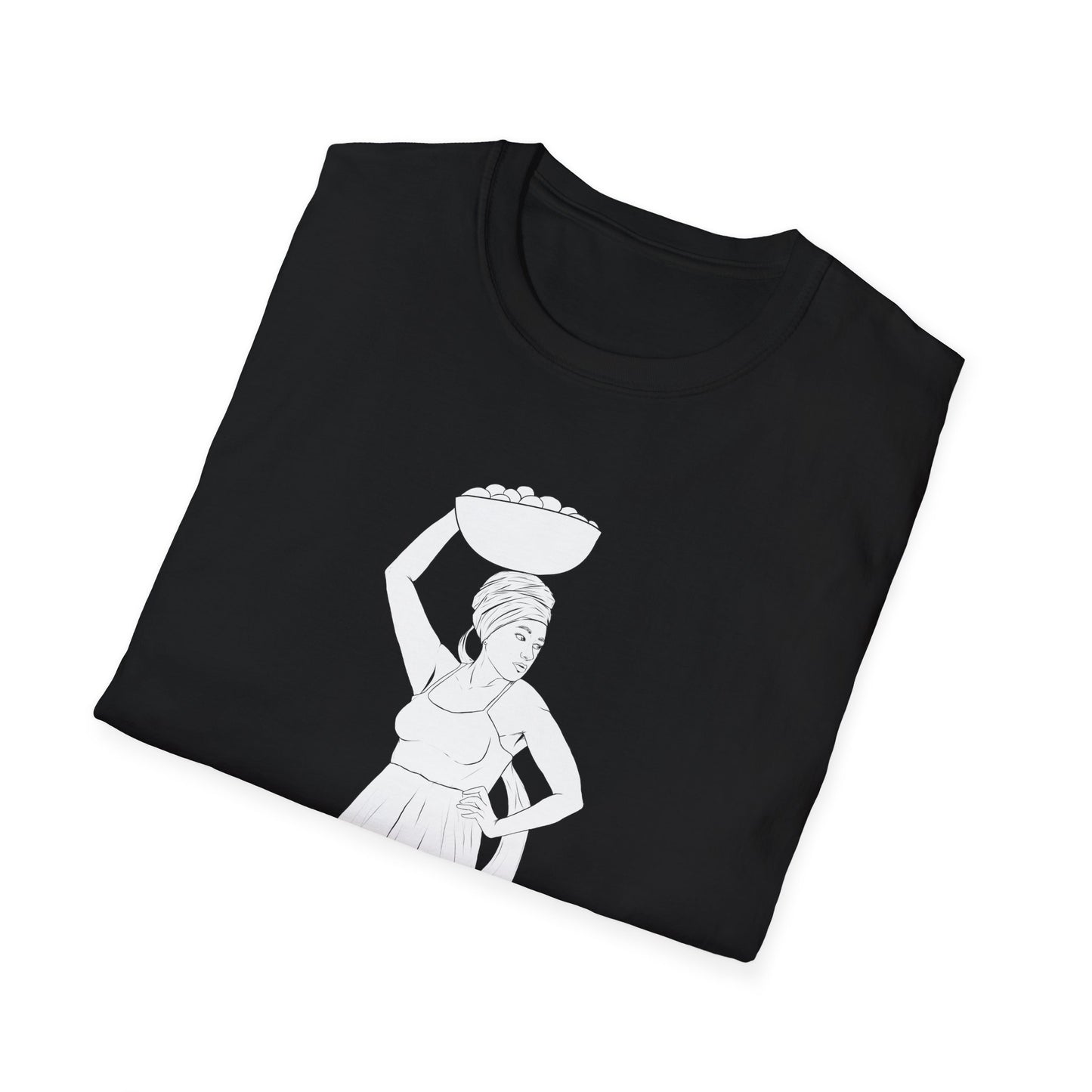 Market Woman Illustration Unisex Softstyle T-Shirt