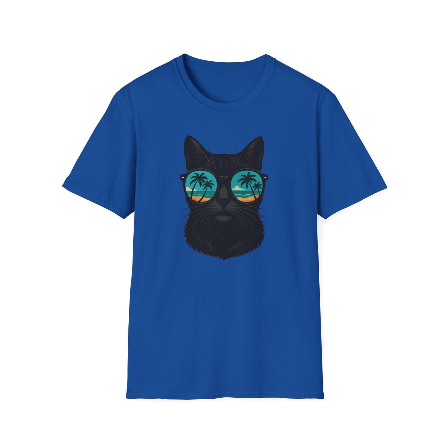 Cool Cat Sunglasses T-Shirt, Summer Tee, Cat Lover Gift, Unisex Graphic Tee, Beach Vibes Shirt, Casual Wear