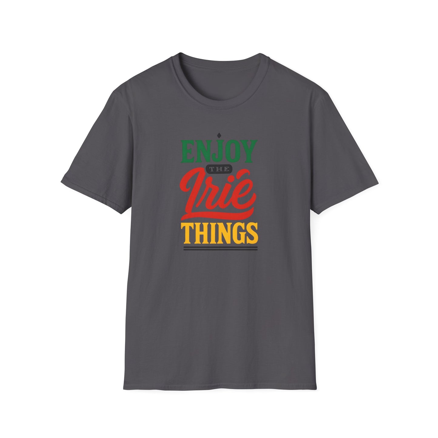 Enjoy the Irie Things - Unisex Softstyle T-Shirt, Relaxed Fit Tee, Positive Vibes Shirt, Perfect for Reggae Lovers, Gift for Friends