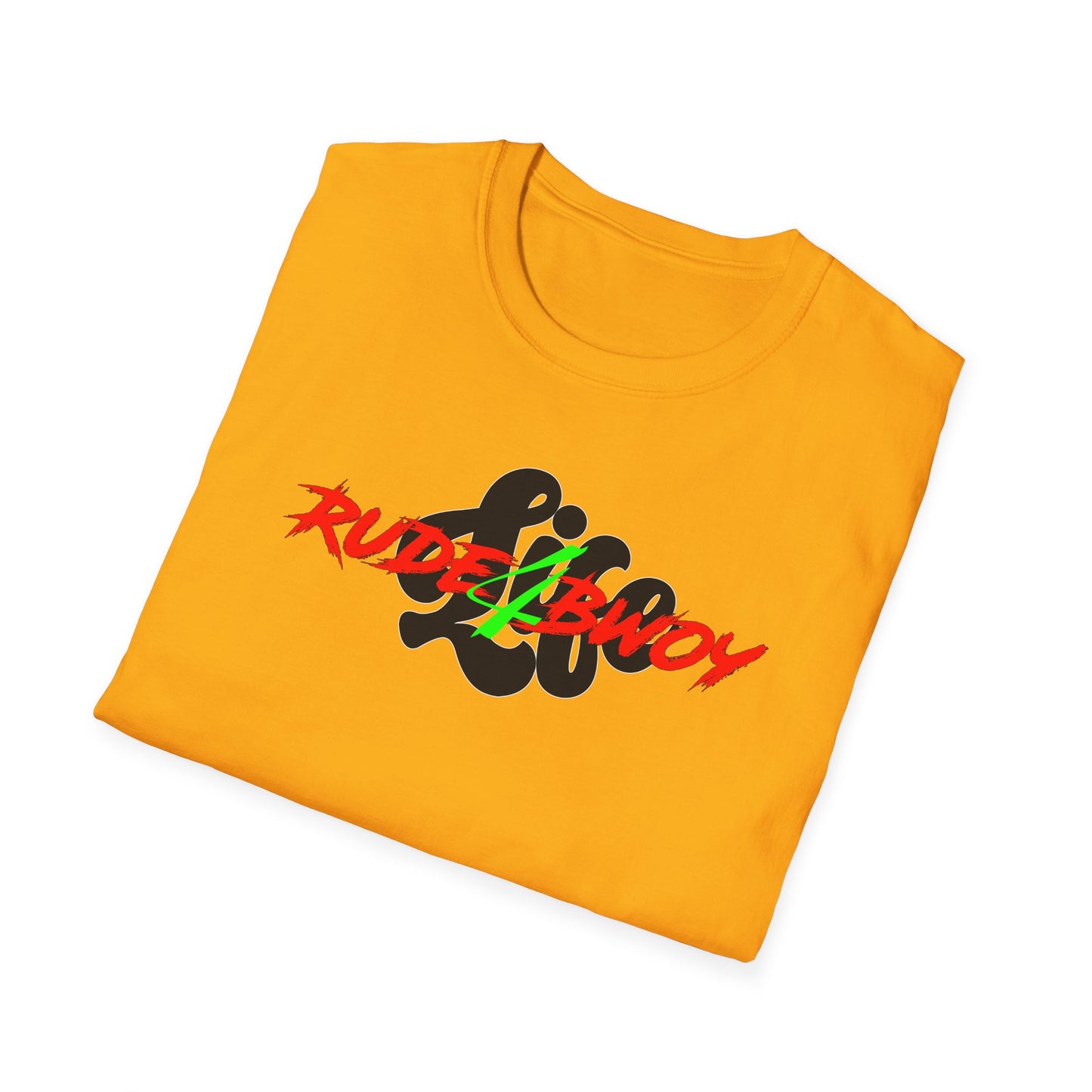 Rude Bwoy 4 Life Unisex Softstyle T-Shirt - Graphic Tee for Trendsetters