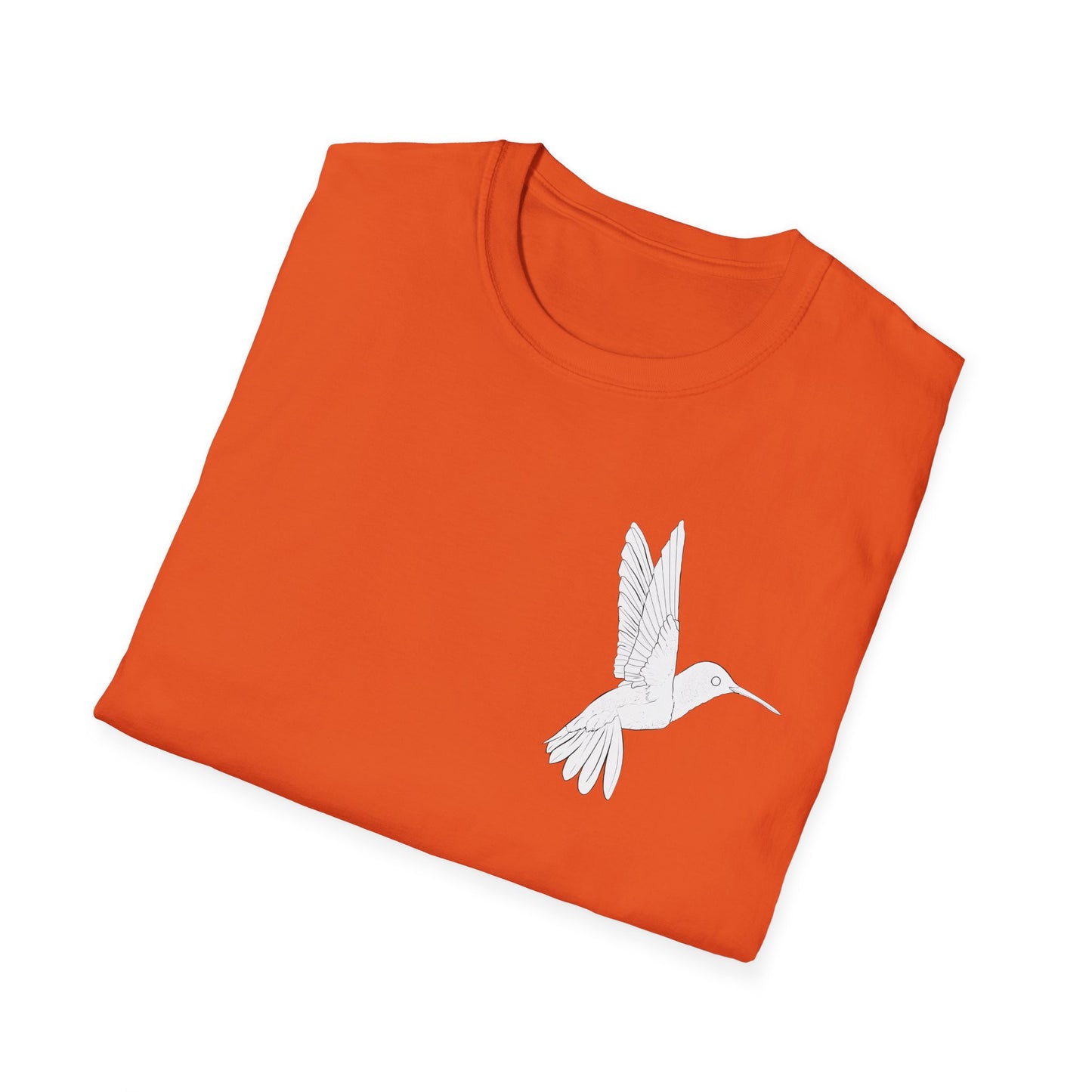 Hummingbird Design Unisex Softstyle T-Shirt - Nature Lover's Casual Tee