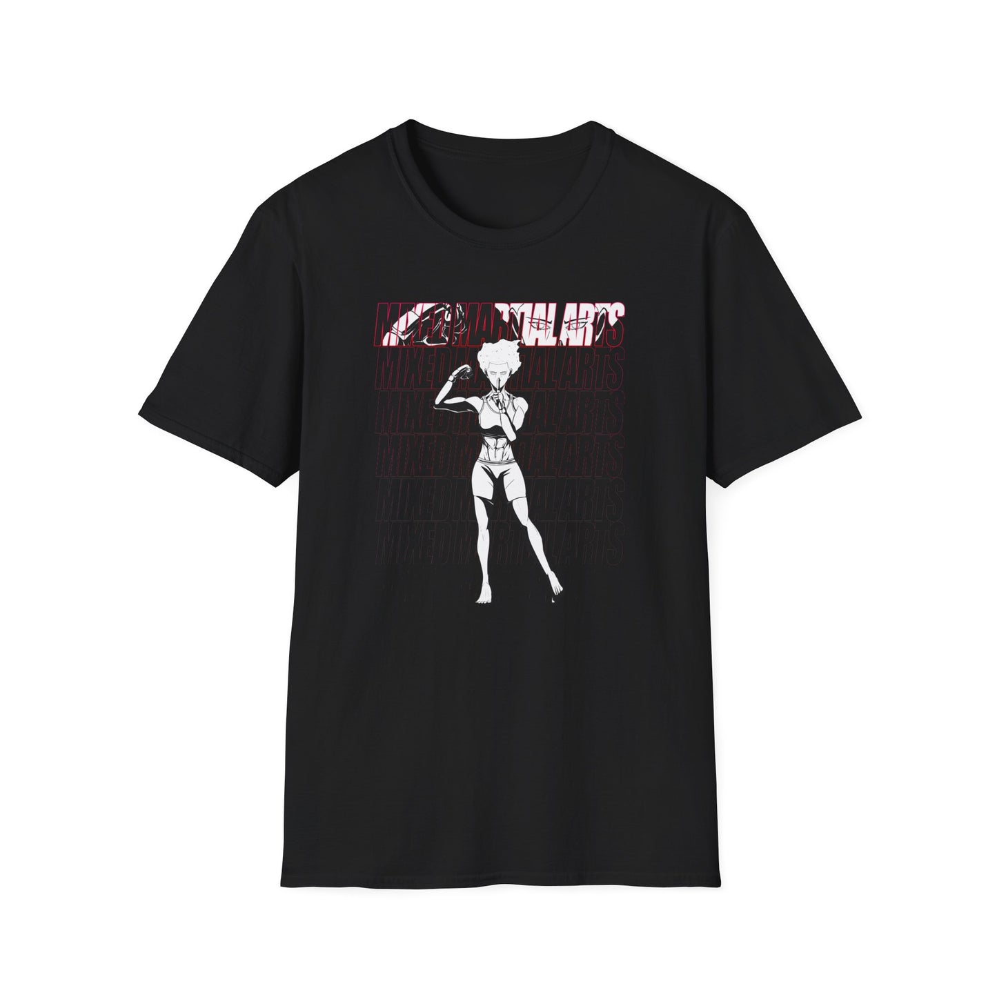 MMA Female Design - Unisex Softstyle T-Shirt - Motivational Graphic Tee