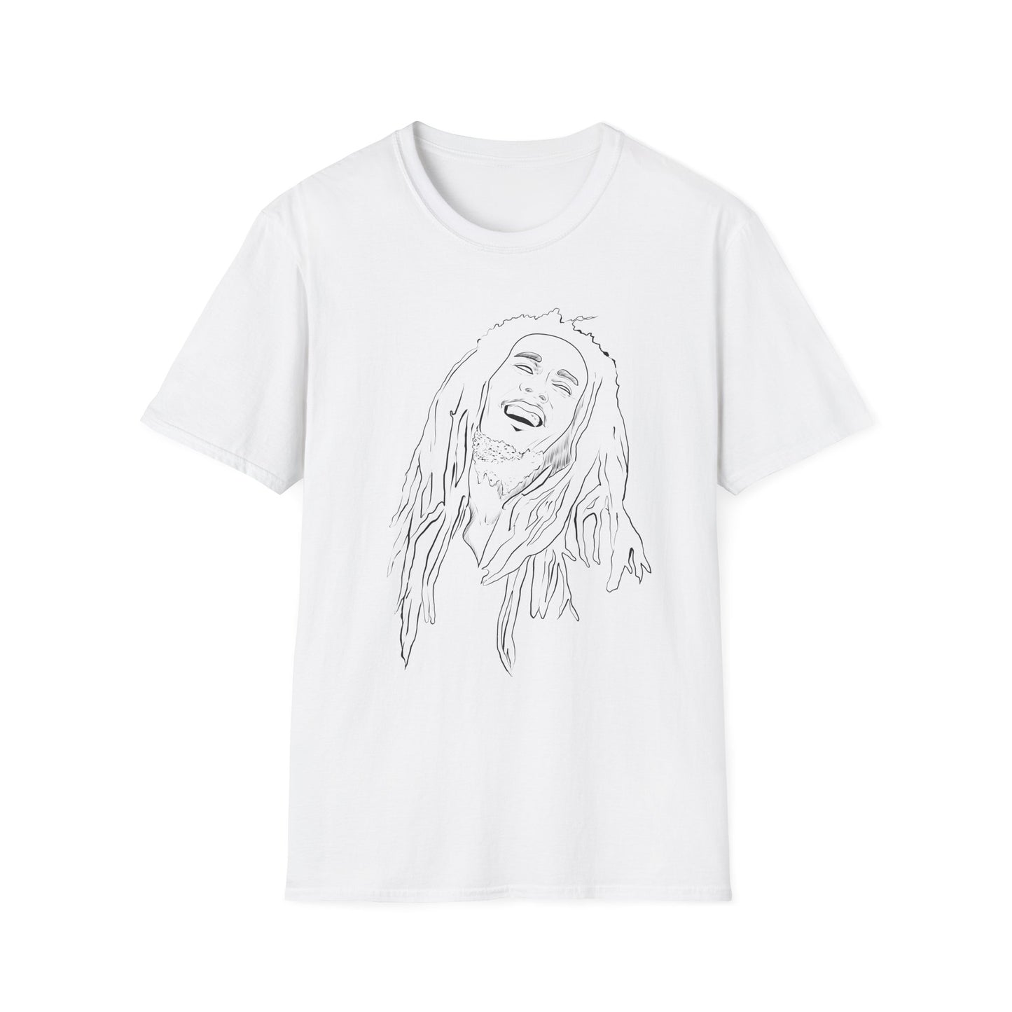 Legendary Musician Illustration Unisex Softstyle T-Shirt