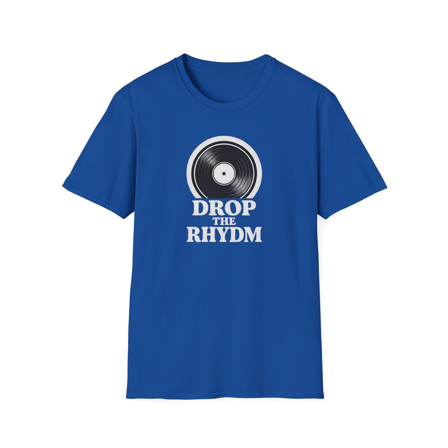 "Drop the Rhydm" Retro Music Inspired Unisex T-Shirt, Drop the Rhythm Tee, Music Lover Gift, Casual Wear, Vinyl Record Shirt
