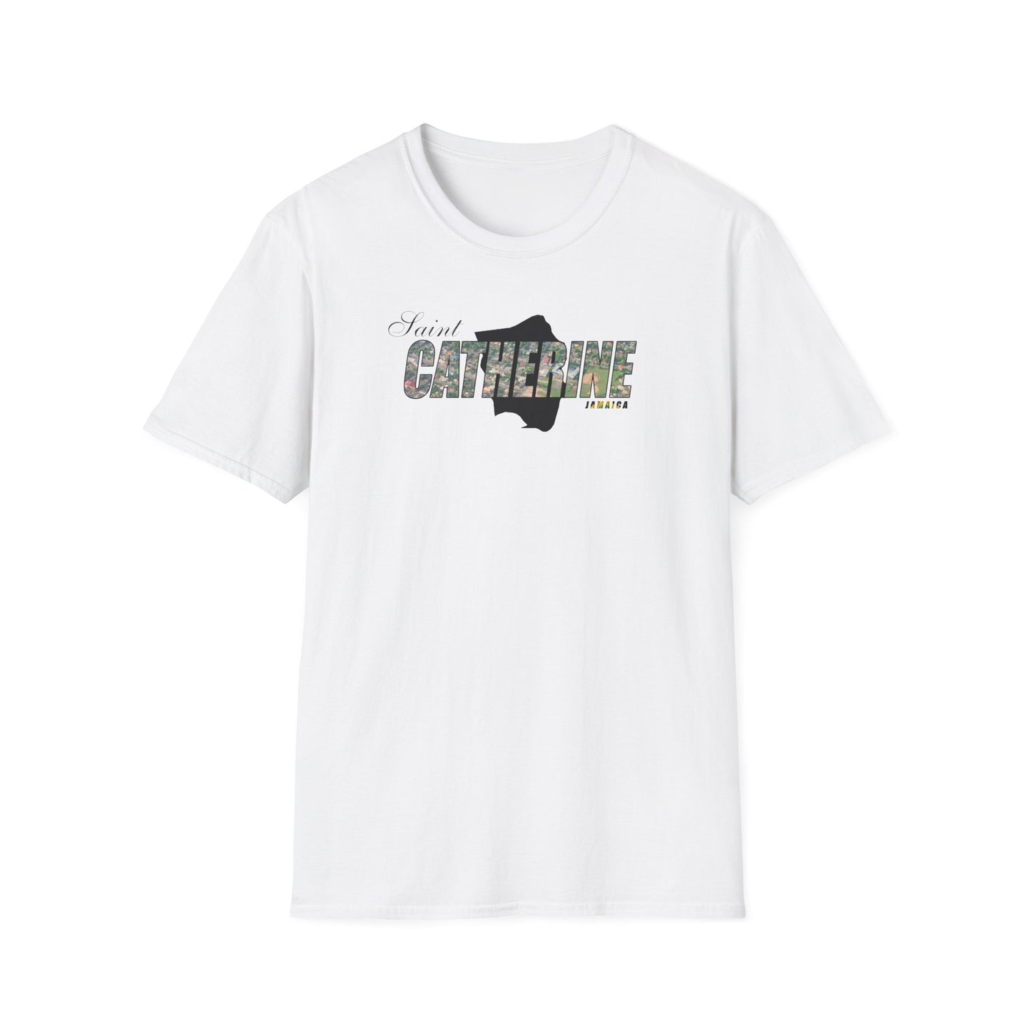 Saint Catherine Unisex Softstyle T-Shirt – Comfortable Beachwear for Vacation Vibes